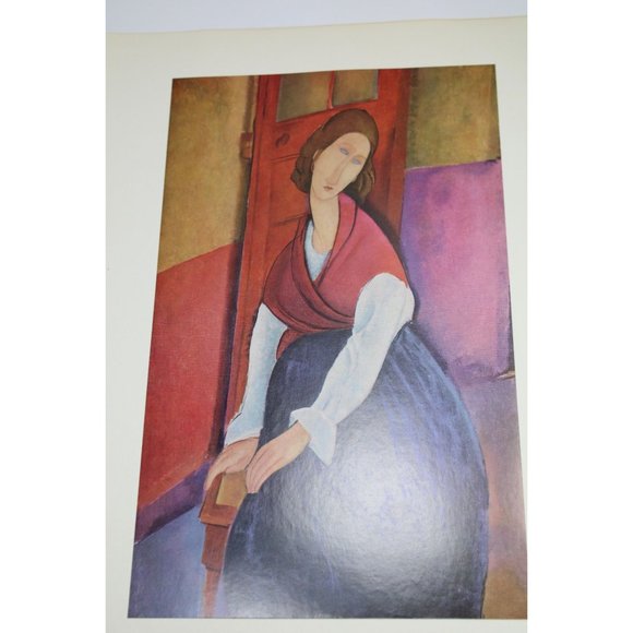 Modigliani Print Jeanne Heburtne Vintage 88893 - Picture 1 of 5